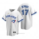 Maglia Baseball Uomo Toronto Blue Jays Jose Berrios Cooperstown Collection Home Bianco Blu