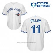 Maglia Baseball Uomo Toronto Blue Jays Kevin Pillar 11 Bianco Home Cool Base