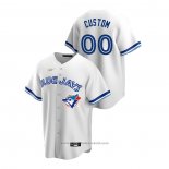 Maglia Baseball Uomo Toronto Blue Jays Personalizzate Cooperstown Collection Home Bianco