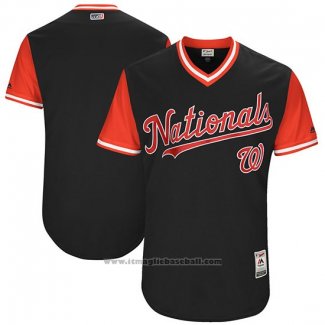 Maglia Baseball Uomo Washington Nationals 2017 Little League World Series Blu