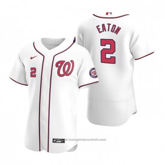 Maglia Baseball Uomo Washington Nationals Adam Eaton Autentico Primera 2020 Bianco