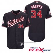 Maglia Baseball Uomo Washington Nationals Bryce Harper Blu 2018 All Star Alternato Flex Base