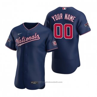 Maglia Baseball Uomo Washington Nationals Personalizzate Autentico Blu