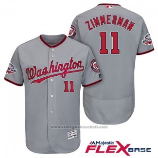 Maglia Baseball Uomo Washington Nationals Ryan Zimmerman Grigio 2018 All Star Flex Base