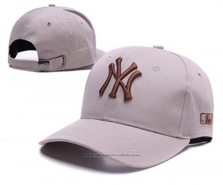 Cappellino New York Yankees Grigio Marrone