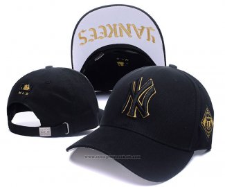 Cappellino New York Yankees Nero Bianco Or