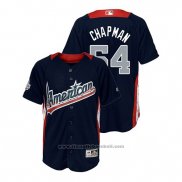 Maglia Baseball Bambino All Star Aroldis Chapman 2018 Home Run Derby American League Blu