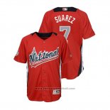 Maglia Baseball Bambino All Star Eugenio Suarez 2018 Home Run Derby National League Rosso