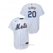 Maglia Baseball Bambino New York Mets Pete Alonso Replica Primera Bianco