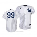 Maglia Baseball Bambino New York Yankees Aaron Judge Replica Primera 2020 Bianco Blu