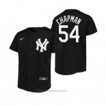 Maglia Baseball Bambino New York Yankees Aroldis Chapman Replica Nero