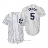 Maglia Baseball Bambino New York Yankees Joe Dimaggio Cooperstown Collection Primera Bianco