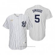 Maglia Baseball Bambino New York Yankees Joe Dimaggio Cooperstown Collection Primera Bianco