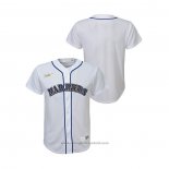 Maglia Baseball Bambino Seattle Mariners Cooperstown Collection Bianco