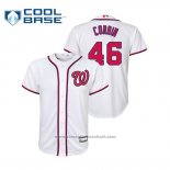 Maglia Baseball Bambino Washington Nationals Patrick Corbin Cool Base Replica Home Bianco