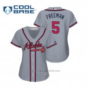 Maglia Baseball Donna Atlanta Braves Freddie Freeman Cool Base Road 2019 Grigio