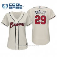 Maglia Baseball Donna Atlanta Braves John Smoltz Cool Base Alternato 2019 Crema