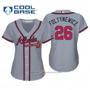 Maglia Baseball Donna Atlanta Braves Mike Foltynewicz Cool Base Road 2019 Grigio