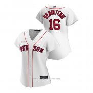 Maglia Baseball Donna Boston Red Sox Andrew Benintendi 2020 Replica Home Bianco