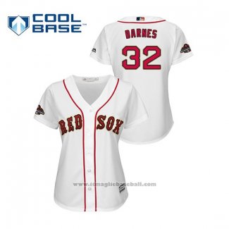 Maglia Baseball Donna Boston Red Sox Matt Barnes 2019 Gold Program Cool Base Bianco