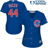 Maglia Baseball Donna Chicago Cubs 44 Anthony Rizzo Cool Base