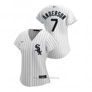 Maglia Baseball Donna Chicago White Sox Tim Anderson 2020 Replica Home Bianco