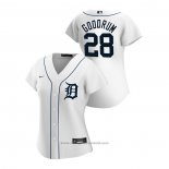 Maglia Baseball Donna Detroit Tigers Niko Goodrum 2020 Replica Home Bianco