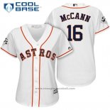 Maglia Baseball Donna Houston Astros 2017 World Series Brian Mccann Bianco Cool Base