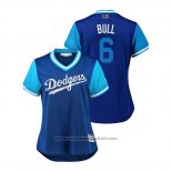 Maglia Baseball Donna Los Angeles Dodgers Brian Dozier 2018 LLWS Players Weekend Bull Blu