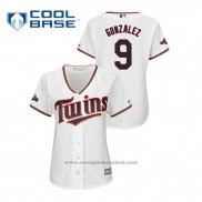 Maglia Baseball Donna Minnesota Twins Marwin Gonzalez 2019 Postseason Cool Base Bianco