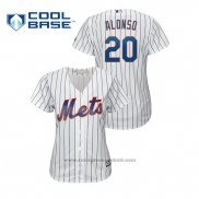 Maglia Baseball Donna New York Mets Pete Alonso Cool Base Home Bianco