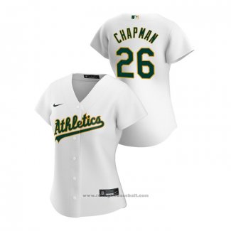 Maglia Baseball Donna Oakland Athletics Matt Chapman 2020 Replica Home Bianco