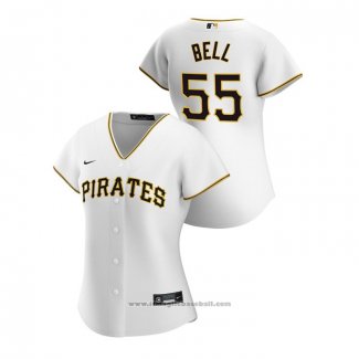 Maglia Baseball Donna Pittsburgh Pirates Josh Bell 2020 Replica Home Bianco