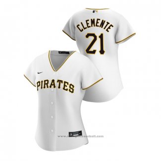 Maglia Baseball Donna Pittsburgh Pirates Roberto Clemente 2020 Replica Home Bianco