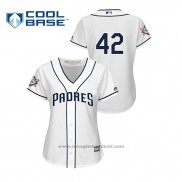 Maglia Baseball Donna San Diego Padres 2019 Jackie Robinson Day Cool Base Bianco