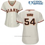 Maglia Baseball Donna San Francisco Giants San Francisco Sergio Romo Cool Base Crema