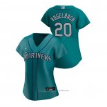 Maglia Baseball Donna Seattle Mariners Daniel Vogelbach 2020 Replica Alternato Verde