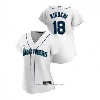 Maglia Baseball Donna Seattle Mariners Yusei Kikuchi 2020 Replica Home Bianco