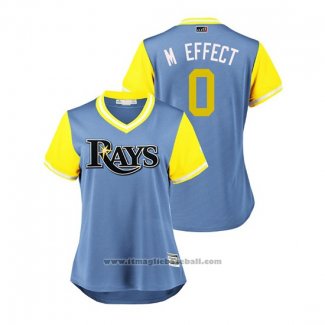 Maglia Baseball Donna Tampa Bay Rays Mallex Smith 2018 LLWS Players Weekend M Effect Blu