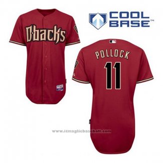 Maglia Baseball Uomo Arizona Diamondbacks 11 A.j. Pollock Rosso Alternato Cool Base