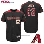 Maglia Baseball Uomo Arizona Diamondbacks 62 Zac Curtis Nero Hispanic Heritage Flex Base