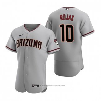 Maglia Baseball Uomo Arizona Diamondbacks Josh Rojas Autentico 2020 Road Grigio