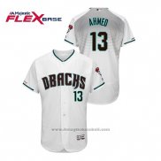 Maglia Baseball Uomo Arizona Diamondbacks Nick Ahmed Autentico Flex Base Bianco