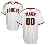 Maglia Baseball Uomo Arizona Diamondbacks Personalizzate Bianco