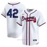 Maglia Baseball Uomo Atlanta Braves 2024 Jackie Robinson Day Home Limited Bianco