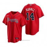 Maglia Baseball Uomo Atlanta Braves Adam Duvall Replica Alternato Rosso