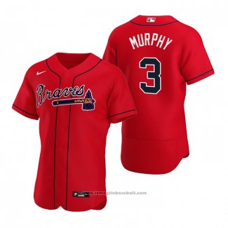 Maglia Baseball Uomo Atlanta Braves Dale Murphy Autentico Alternato 2020 Rosso