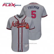 Maglia Baseball Uomo Atlanta Braves Freddie Freeman Flex Base Autentico Collezione Road 2019 Grigio