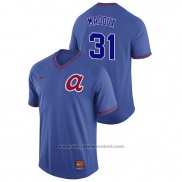 Maglia Baseball Uomo Atlanta Braves Greg Maddux Cooperstown Collection Legend Blu