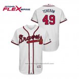 Maglia Baseball Uomo Atlanta Braves Julio Teheran Flex Base Bianco